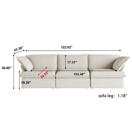 Cloud cozy Velvet Sectional Sofa