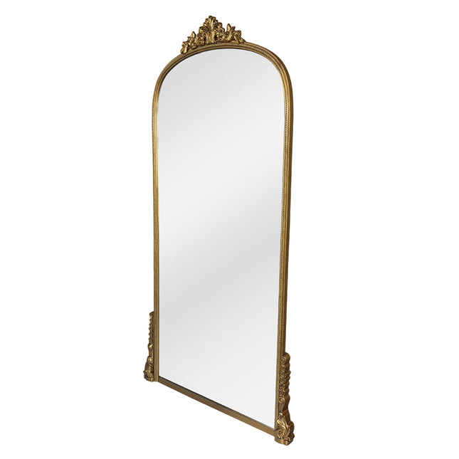 Lorraine Floor Mirror: Country Gold Frame