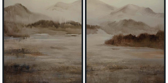 Wall Art: Misty Mountain Set of 2