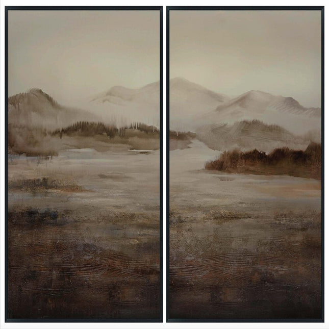 Wall Art: Misty Mountain Set of 2