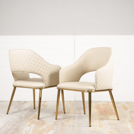 Vivo - Italian Style Leather Dining Chair 9 (Set of two)