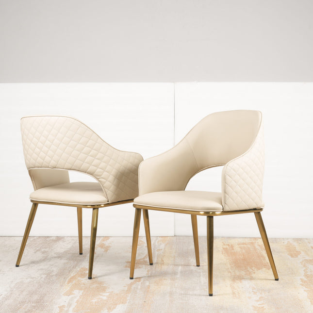 Vivo - Italian Style Leather Dining Chair 9 (Set of two)