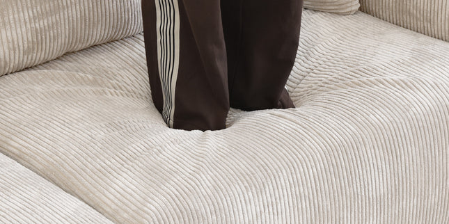 Quilted Comfort Corduroy Sofa