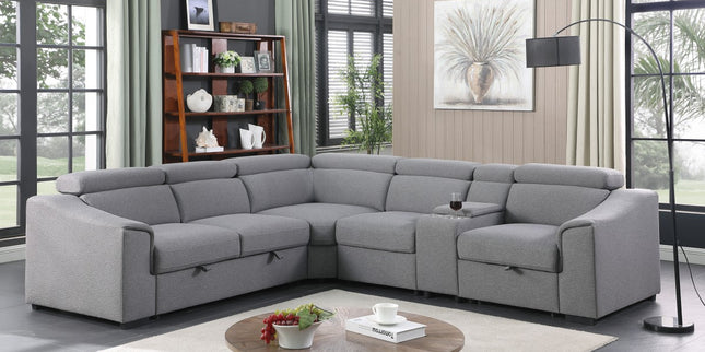 Emmett Sectional Grey Sofa 75651
