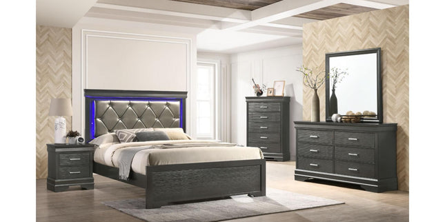 1161 Brooklyn Queen Bedroom Set in Gunmetal
