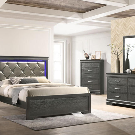 1161 Brooklyn Queen Bedroom Set in Gunmetal