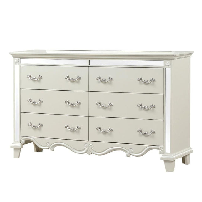 1381 Milan Dresser in Milky White