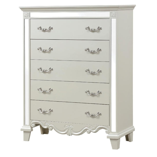1381 Milan Chest in Milky White