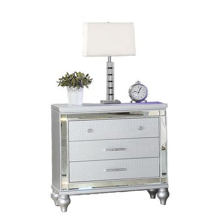 1714 Sterling Nightstand in Silver