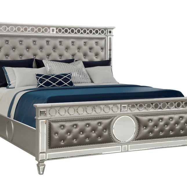 1937 Symphony King Bed in Silver