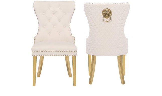 CH64 Simba Dining Chair Set in Gold