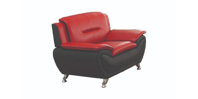 3350 Spruce Chair in Red & Black