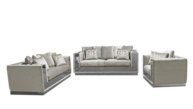 4025 Eros Living Room Set Beige