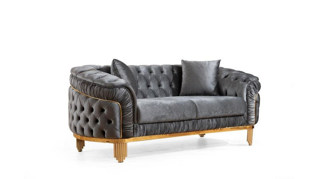 6725 Vanessa Loveseat Gray