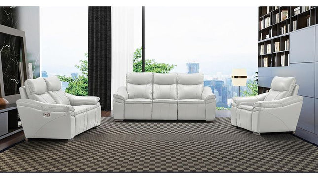 8565 Verona Power Recliner Living Room Set in Beige