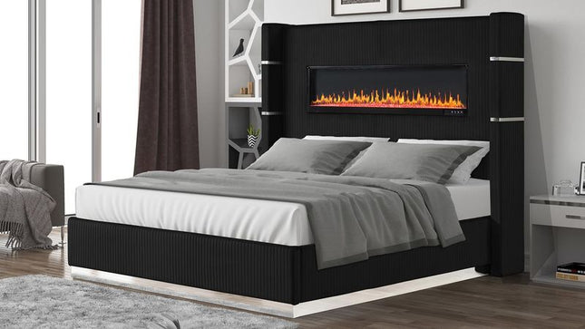 1511 Lizelle King Bed in Black