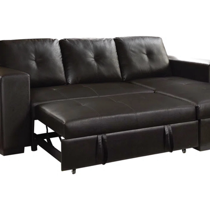 Harley Leather Pull Out Sofa Bed