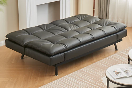 Harley Leather Futon