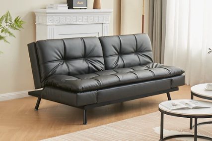 Harley Leather Futon