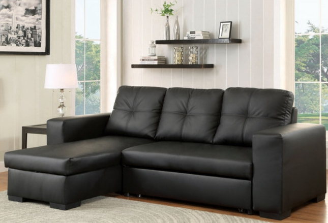 Harley Leather Pull Out Sofa Bed