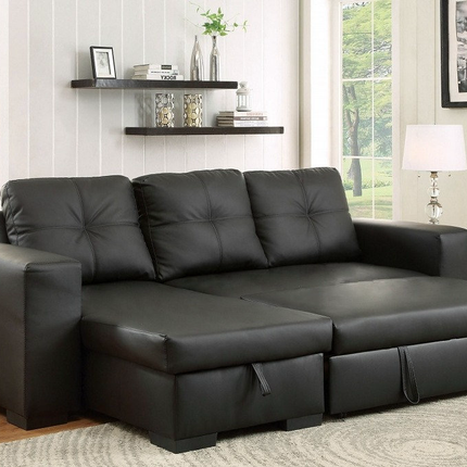 Harley Leather Pull Out Sofa Bed