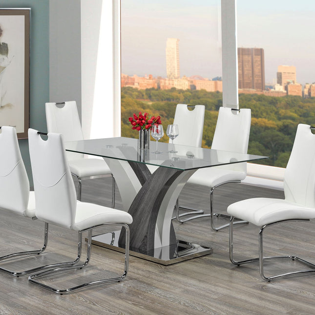Olivia 7 Piece Dining Set White