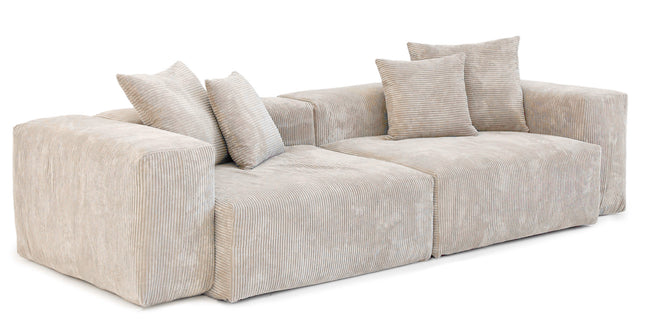 Quilted Comfort Corduroy Sofa