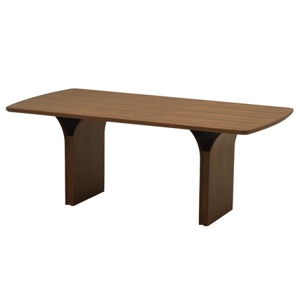 Light Luxury Modern Style Arched Table Legs Light Wood Dining Table AF-DT016