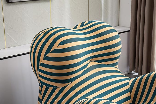 Modern Accent Chair with Ottoman Set