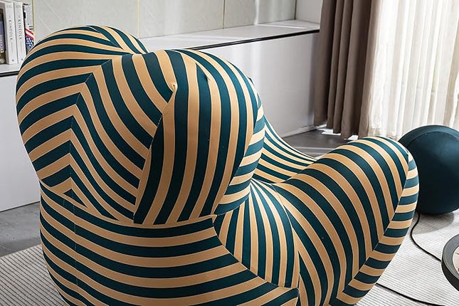 Modern Accent Chair with Ottoman Set