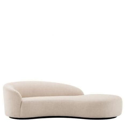 Contemporary Curved Couch in Sherpa Cover AF-SF008BE