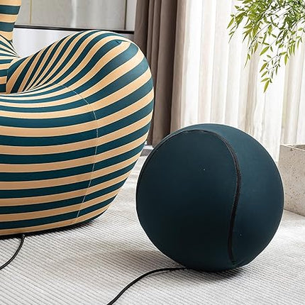 Modern Accent Chair with Ottoman Set, Comfy Lounge Chair with Footrest, Leisure Barrel Armchair,Mother's Arms Lazy Sofa Chair for Living Room, Bedroom, Reading Room