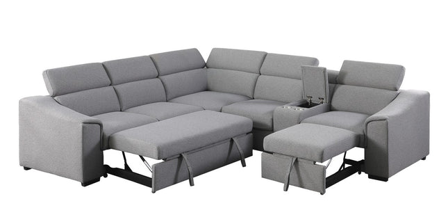 Emmett Sectional Grey Sofa 75651