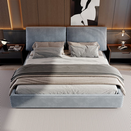 Velvet Modern Queen And King Size Bed (Removable & Washable Cover) AF-B2402