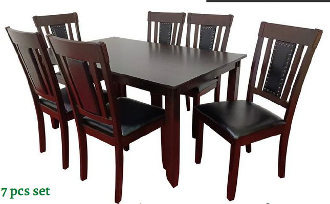 7 Piece Dining Set Wood