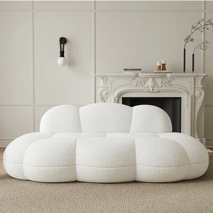 Bubble Curve Boneless Sherpa Fleece Sofa