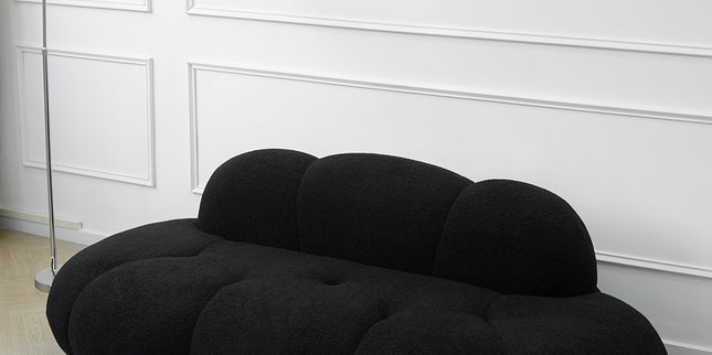Bubble Curve Boneless Sherpa Fleece Sofa