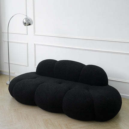 Bubble Curve Boneless Sherpa Fleece Sofa