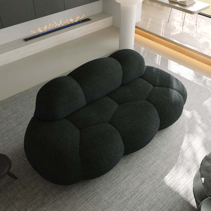 Bubble Curve Boneless Sherpa Fleece Sofa