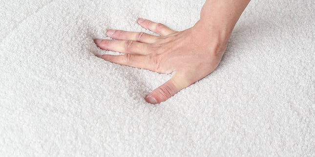 Bubble Curve Boneless Sherpa Fleece Sofa