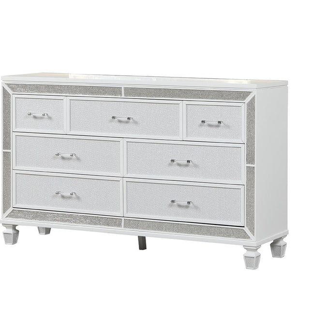 1391 Crystal Dresser in White