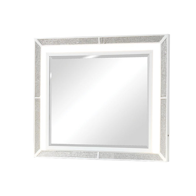 1391 Crystal Mirror in White