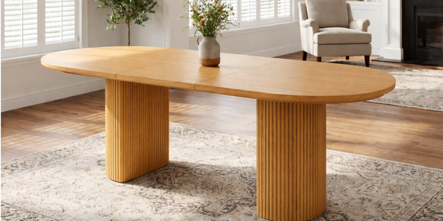 Aurelia Oval Solid Wood Dining Table