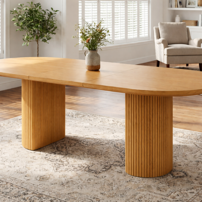 Aurelia Oval Solid Wood Dining Table