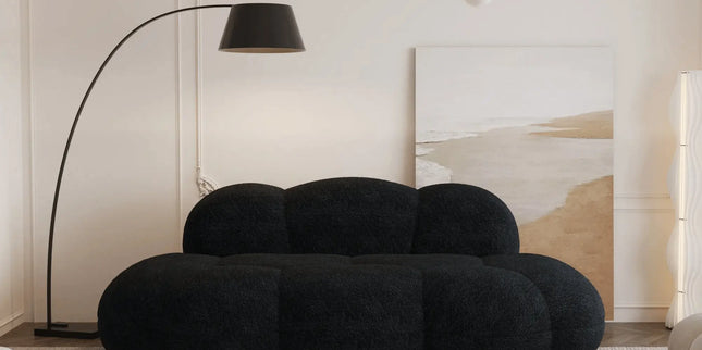 Bubble Curve Boneless Sherpa Fleece Sofa