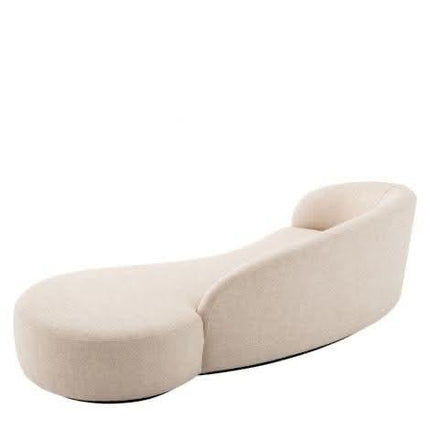 Contemporary Curved Couch in Sherpa Cover AF-SF008BE