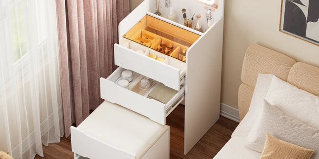Glowdrop Makeup Vanity Dresser