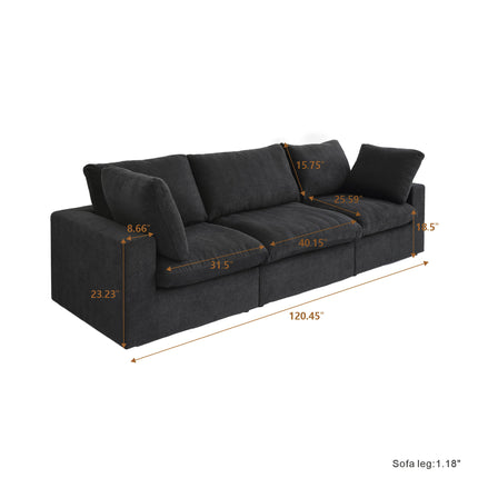 Cloud cozy Velvet Sectional Sofa