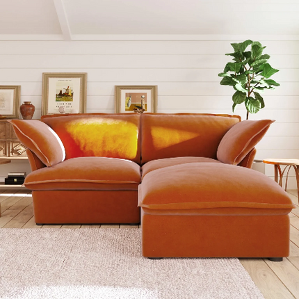 Cloud cozy Velvet Sectional Sofa
