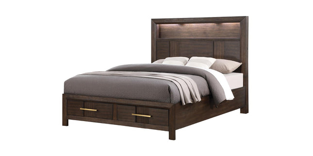 1441 Kenzo Queen Bed in Dark Walnut